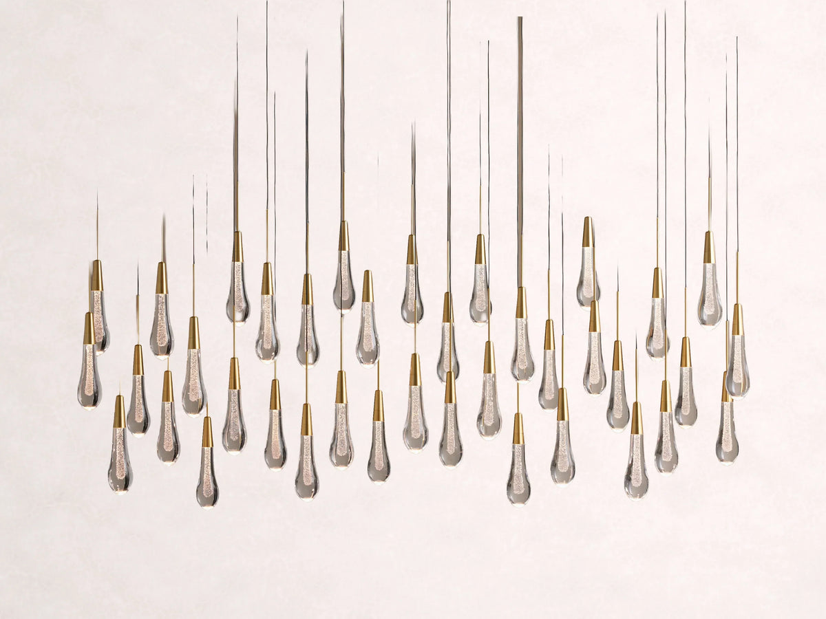 Soltaire Crystal Linear Chandelier 37-Inch50-Inch60-Inch70-Inch87-Inch120-Inchw