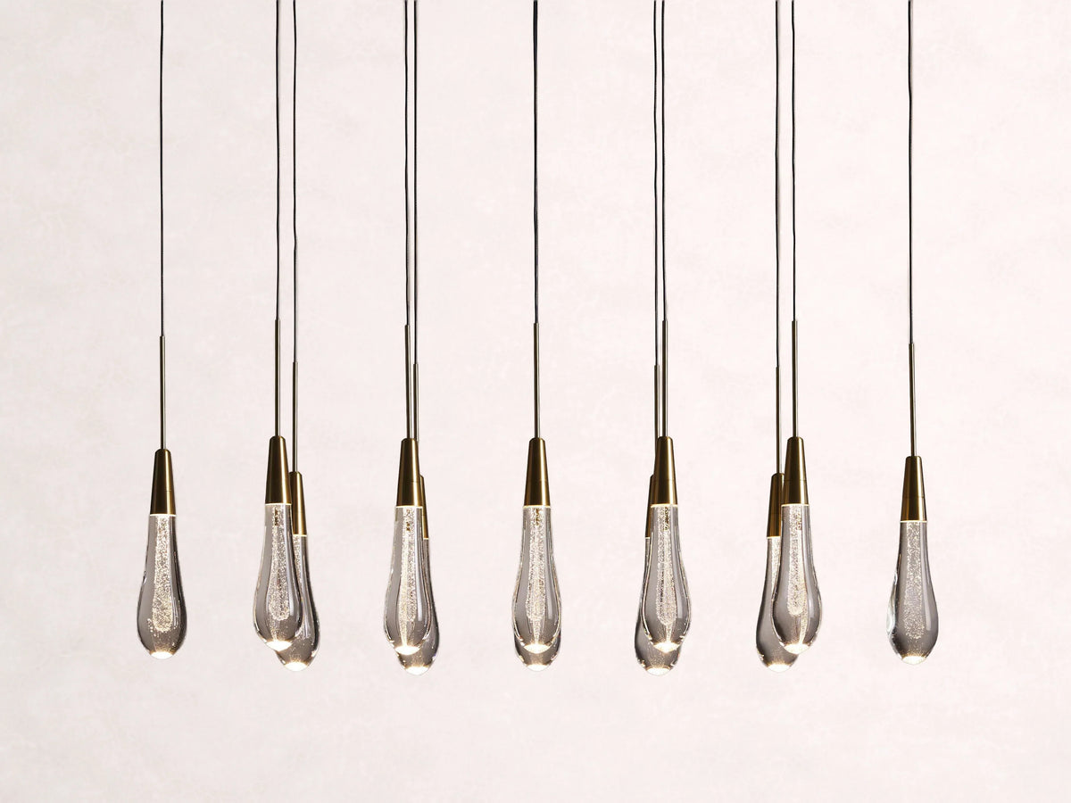 Soltaire Crystal Linear Chandelier 37-Inch50-Inch60-Inch70-Inch87-Inch120-Inchw