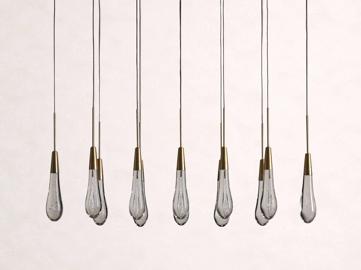 Soltaire Crystal Linear Chandelier 37-Inch50-Inch60-Inch70-Inch87-Inch120-Inchw