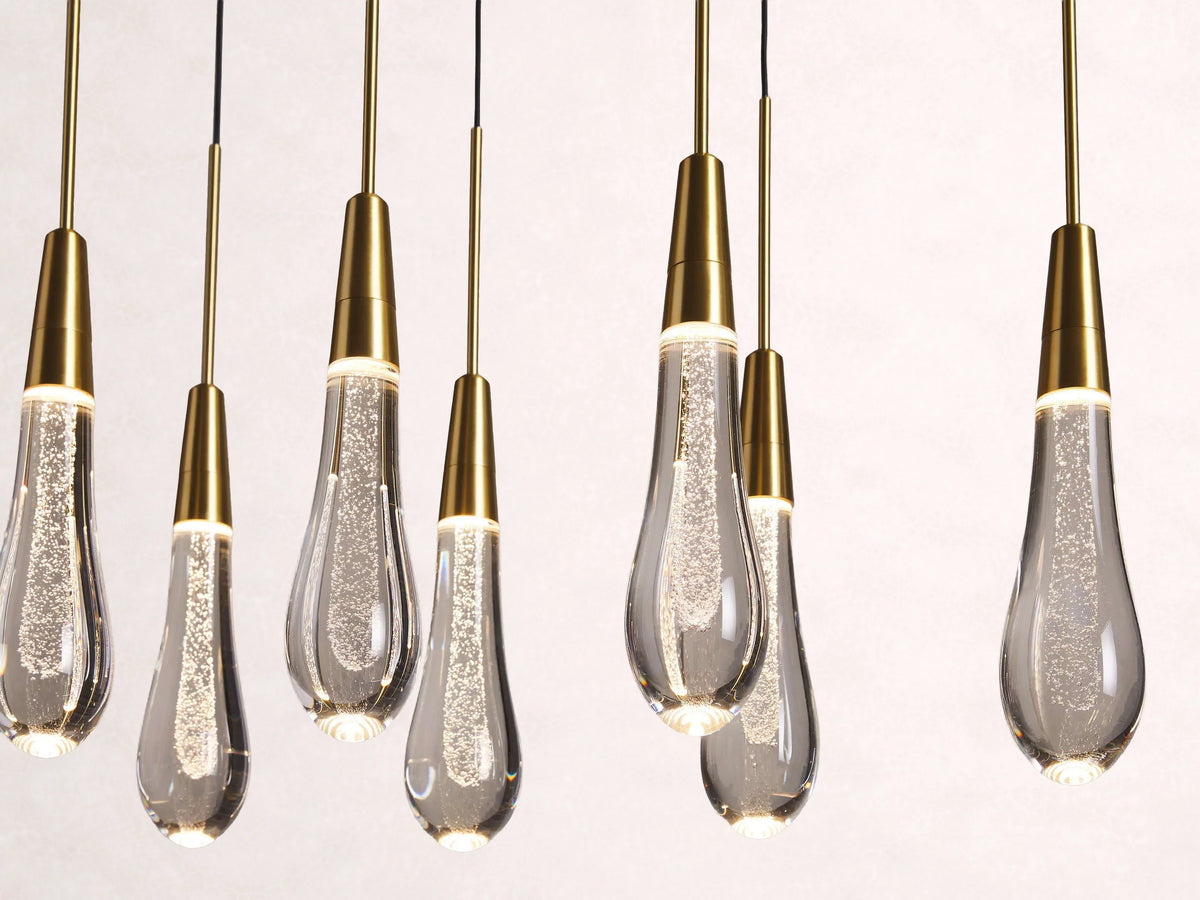 Soltaire Crystal Linear Chandelier 37-Inch50-Inch60-Inch70-Inch87-Inch120-Inchw