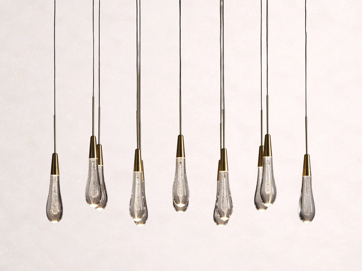 Soltaire Crystal Linear Chandelier 37-Inch50-Inch60-Inch70-Inch87-Inch120-Inchw