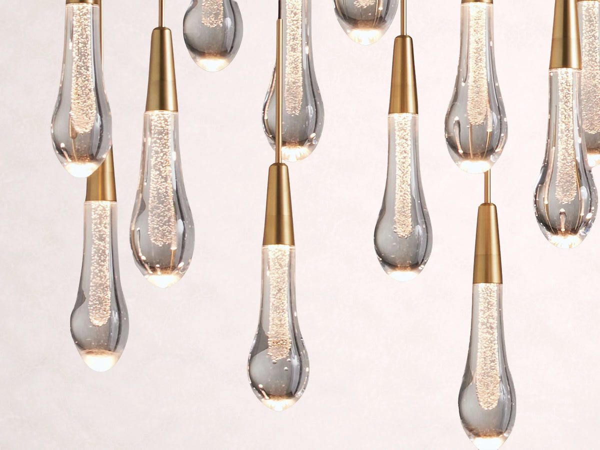 Soltaire Crystal Linear Chandelier 37-Inch50-Inch60-Inch70-Inch87-Inch120-Inchw