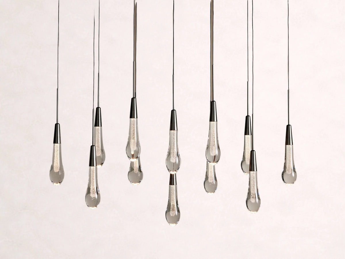 Soltaire Crystal Linear Chandelier 37-Inch50-Inch60-Inch70-Inch87-Inch120-Inchw