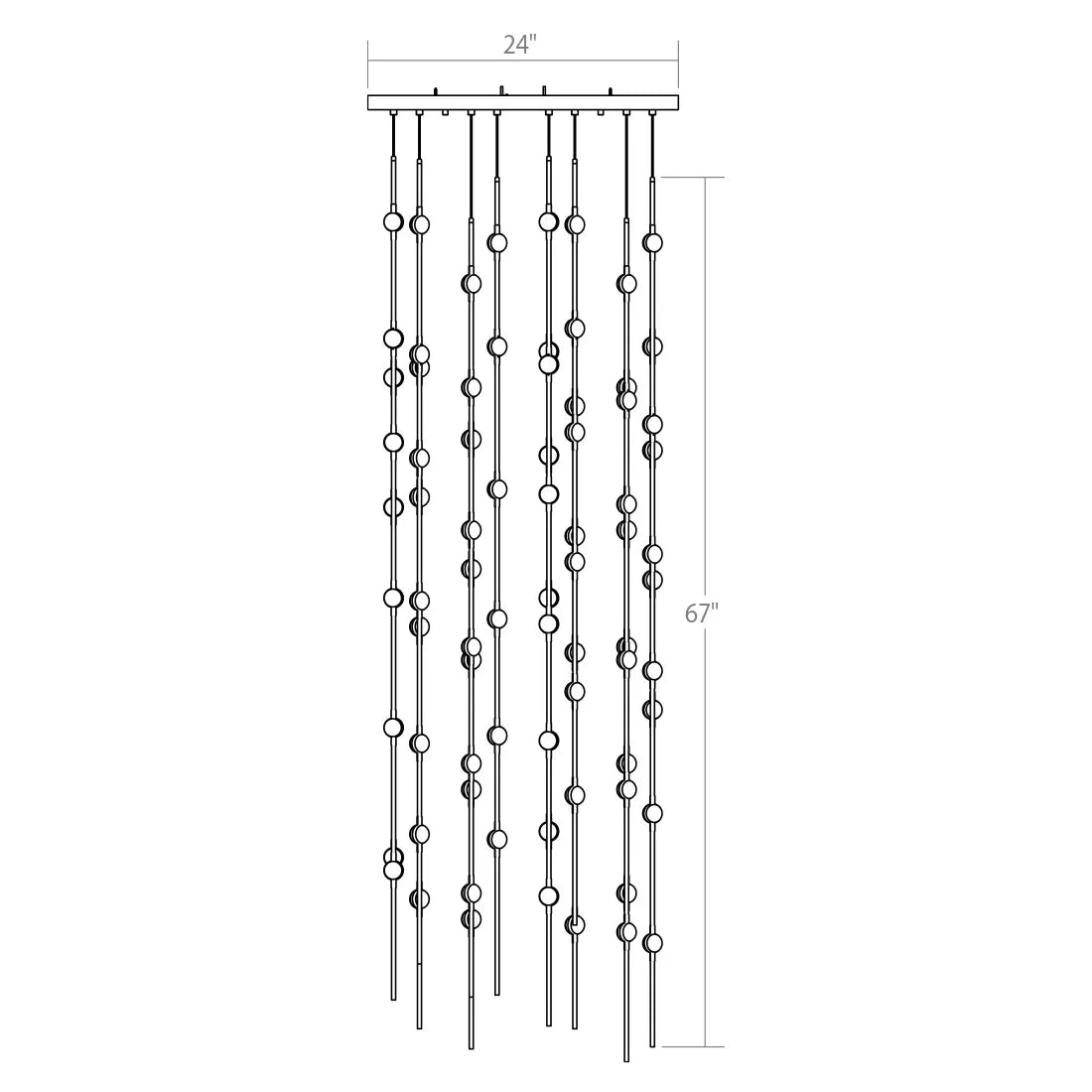 Art Design Creative Constellation Chandelier for Foyer / staircase / high-Ceiling Space