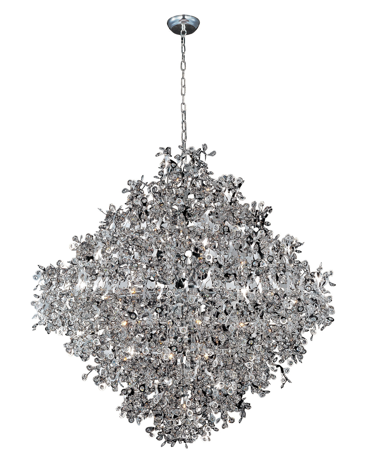 Modern 10 / 13 / 21-Light Gyroscopic Chrome Pendant Light Fixtures for Dining Room / living Room