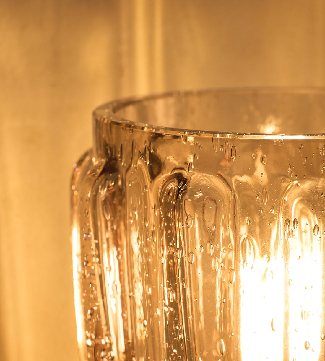 Thea 13-Inch Smoked Glass Wall Sconce