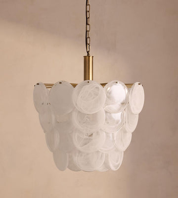Elba Glass Chandelier 21.7-Inchw