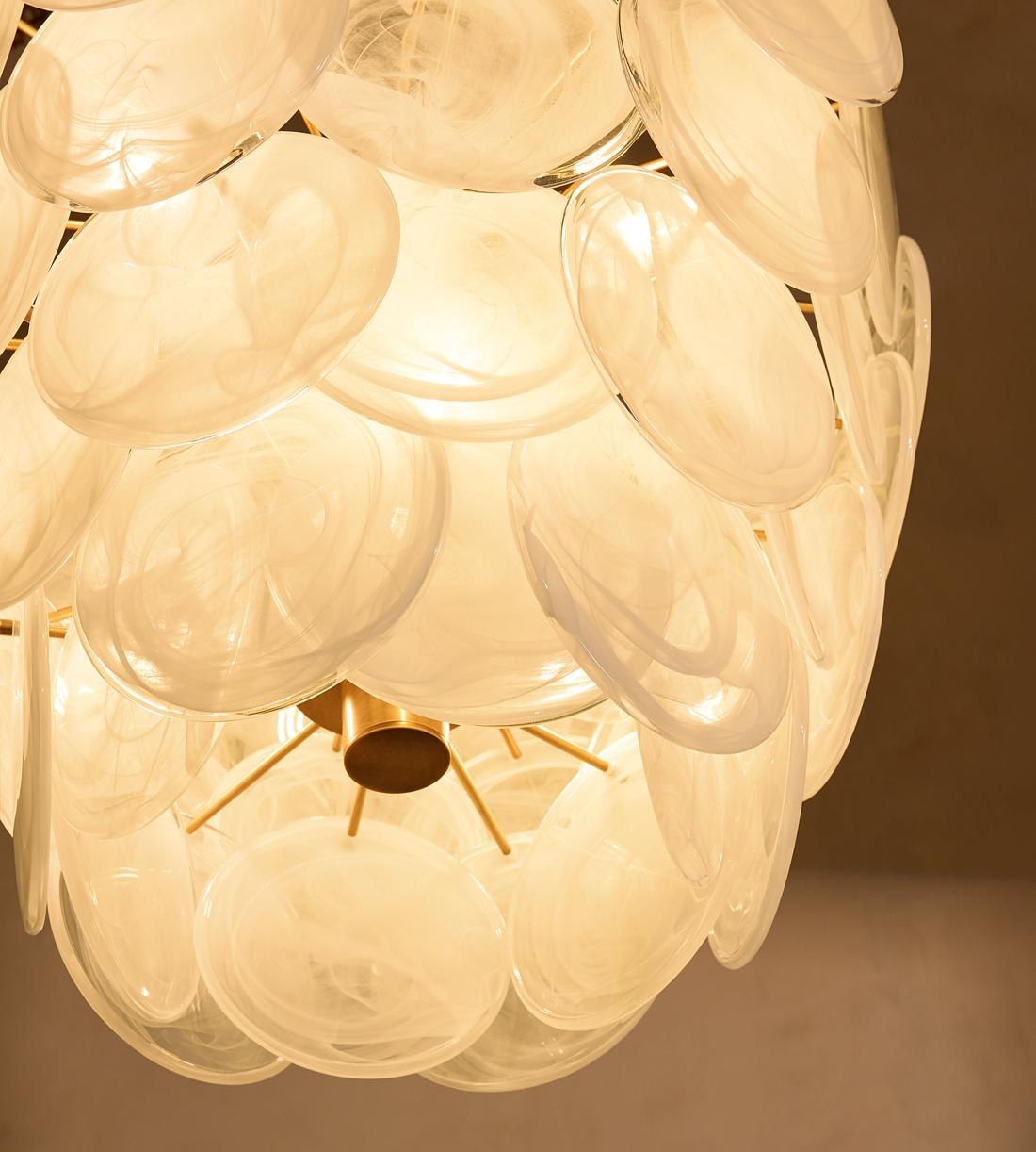 Elba Glass Chandelier 21.7-Inchw