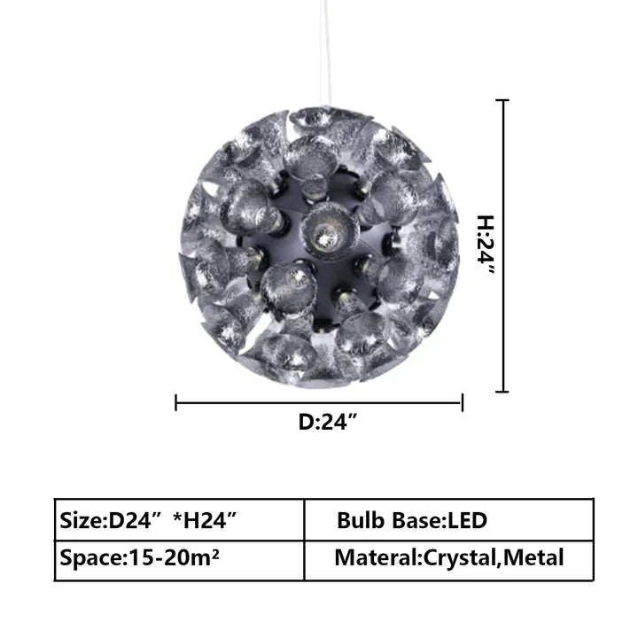 Extra Large Artistic Globe Morning Glory Chandelier Modern Designer Chalice Suspension Pendant Light for