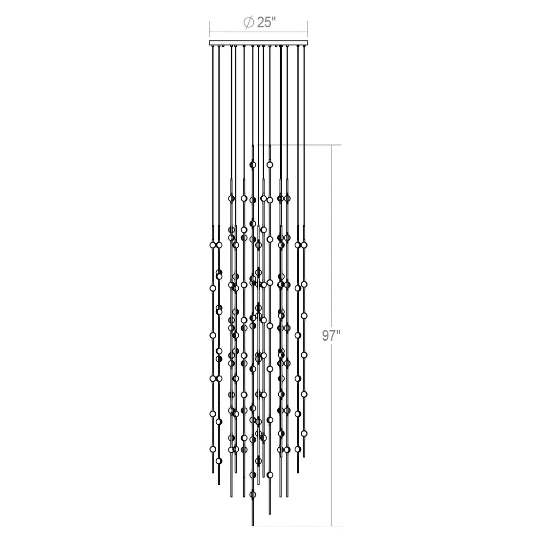 Art Design Creative Constellation Chandelier for Foyer / staircase / high-Ceiling Space