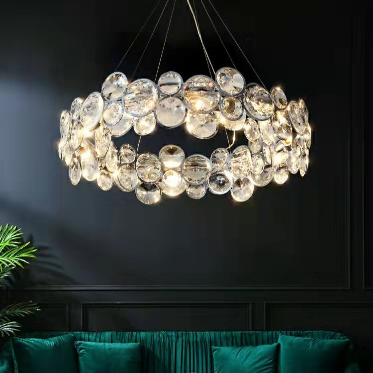Designer Crystal Chandelier for Living Room Bedroom Ceiling Light