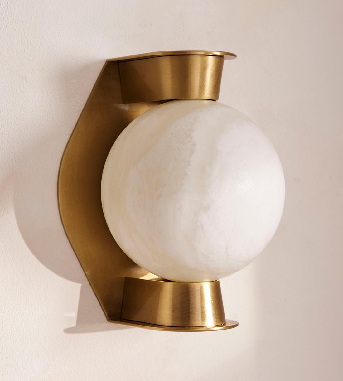 Enzo Alabaster Large Wall Light 10-Inchh