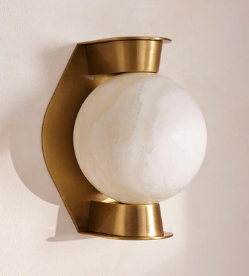 Enzo Alabaster Large Wall Light 10-Inchh