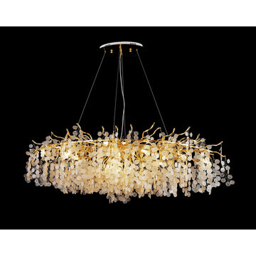 Panra Organic Branch Oval Penny Chandelier