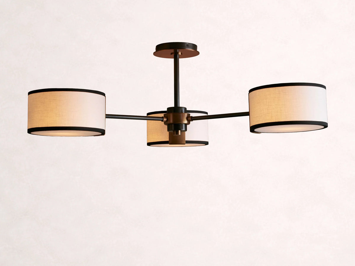 Daphne Fabric Flush Mount