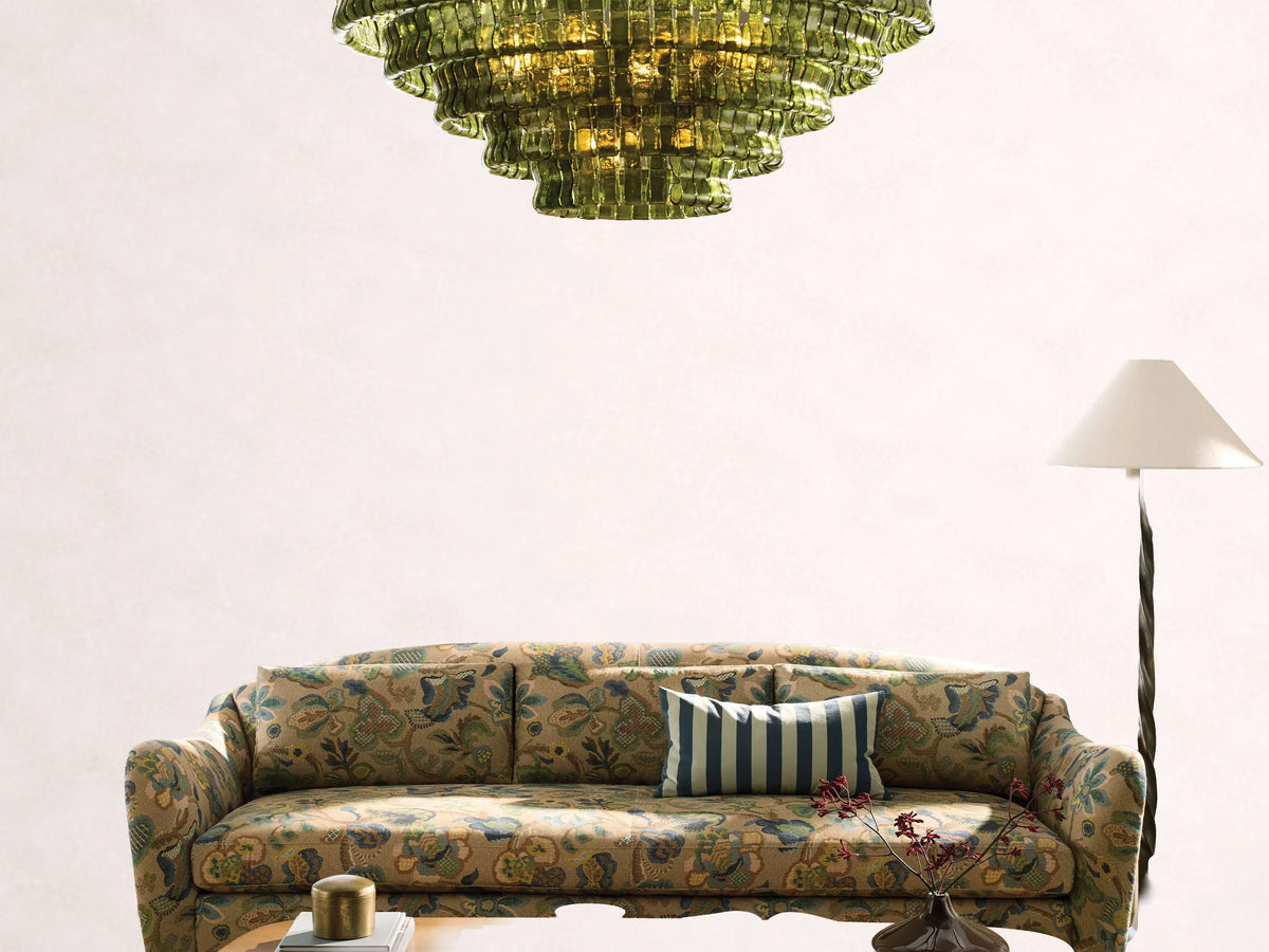 Ghiaccio Glass Round Chandelier