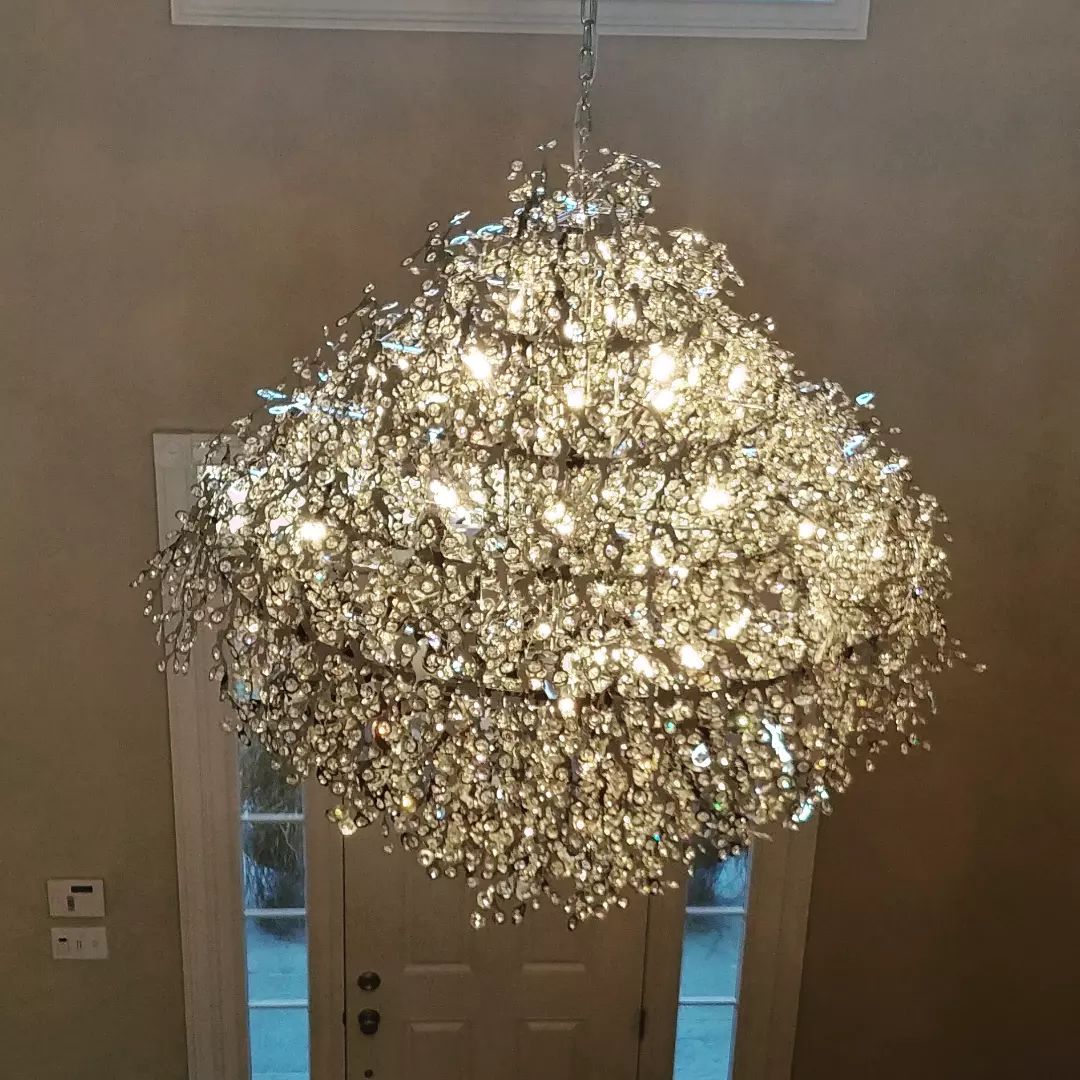 Modern 10 / 13 / 21-Light Gyroscopic Chrome Pendant Light Fixtures for Dining Room / living Room