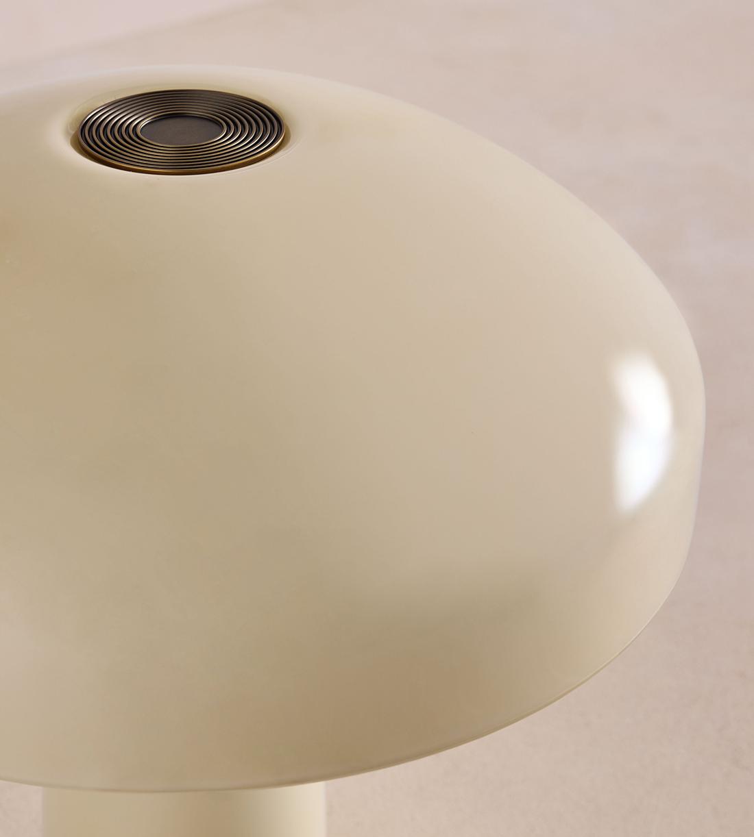 Cream Glass Dome Table Lamp - Erhaus product image 5
