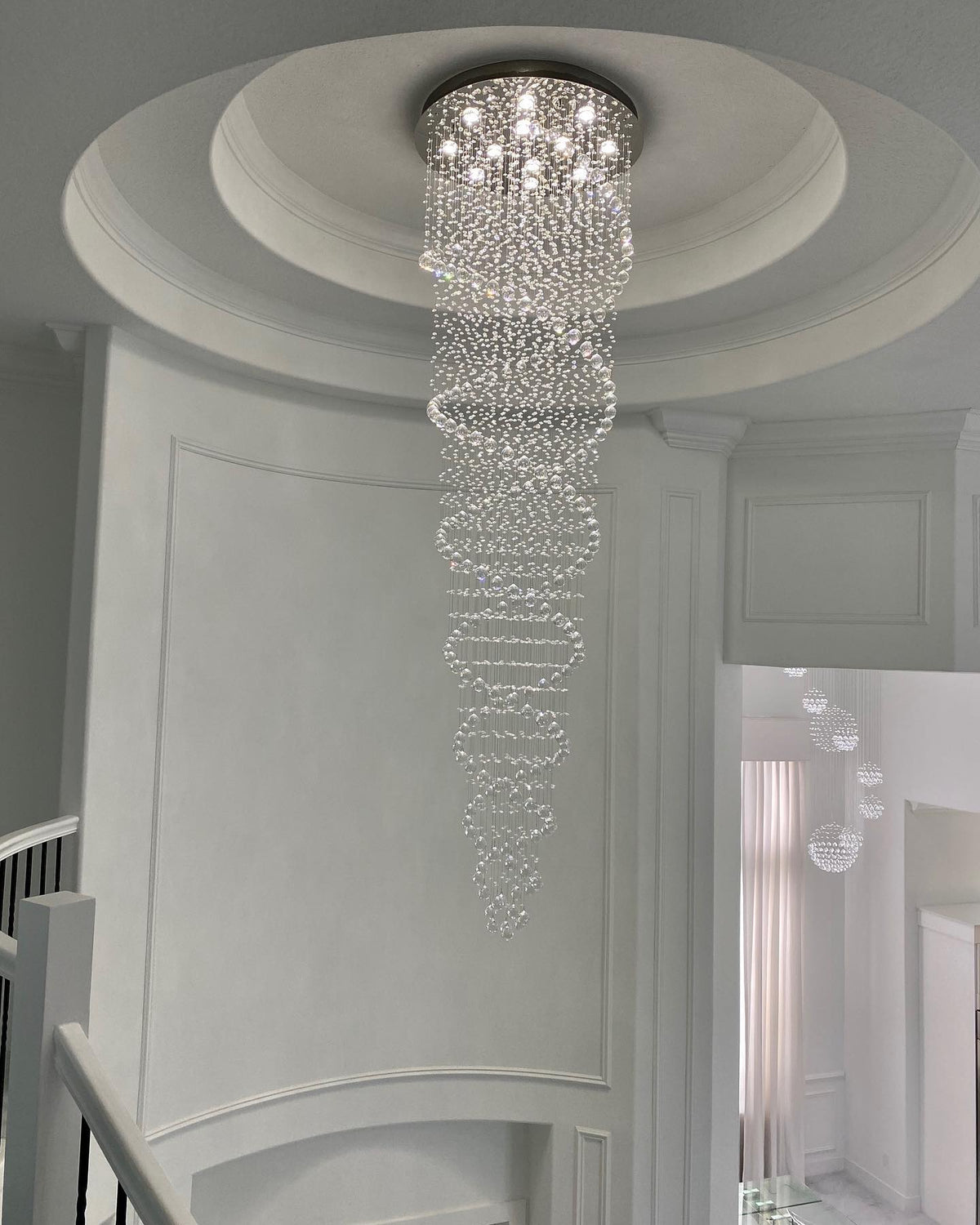 New Trend Spiral Crystal Chandelier for Staircase