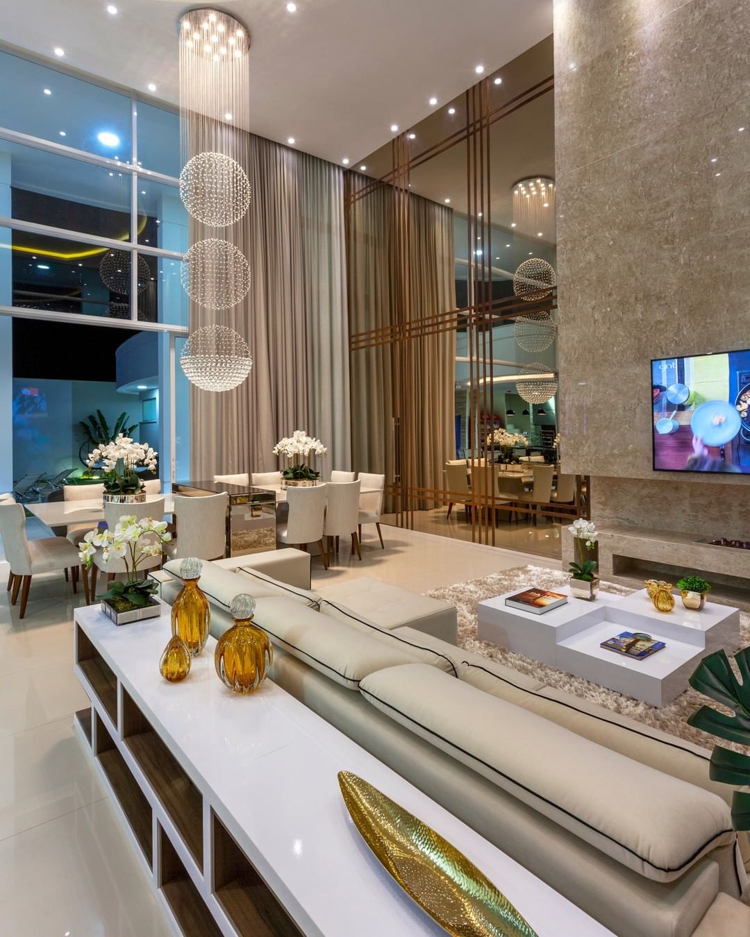 Extra Large Modern Three Balls Ceiling Crystal Chandelier for Staircase / big-Foyer, Living Room