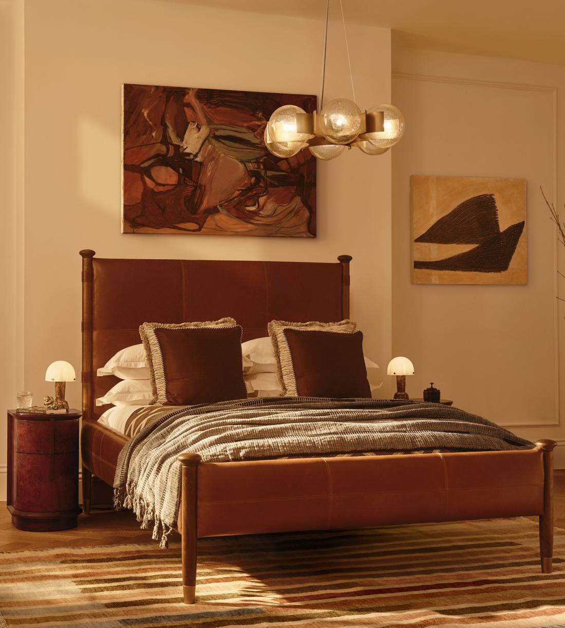 Antique Brass Globe Chandelier - Erhaus product image 1