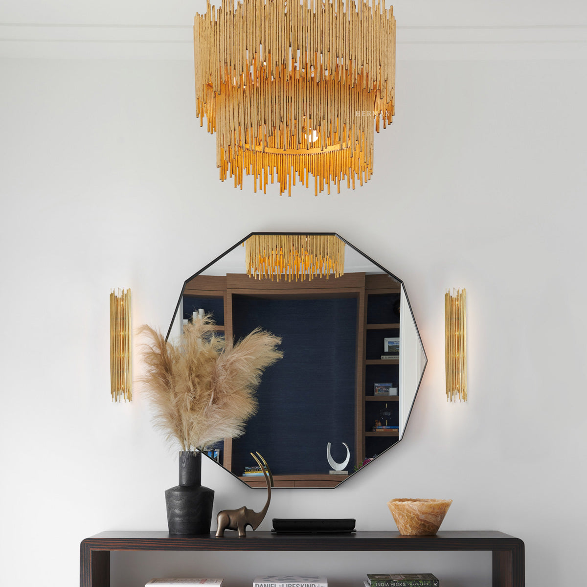 Althely 4 Lights Long Wall Sconce