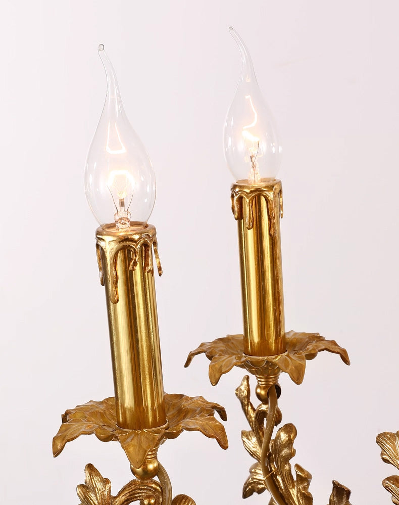 47X31 Inch 20 Lights French Empire Style Brass and Crystal Chandelier Light