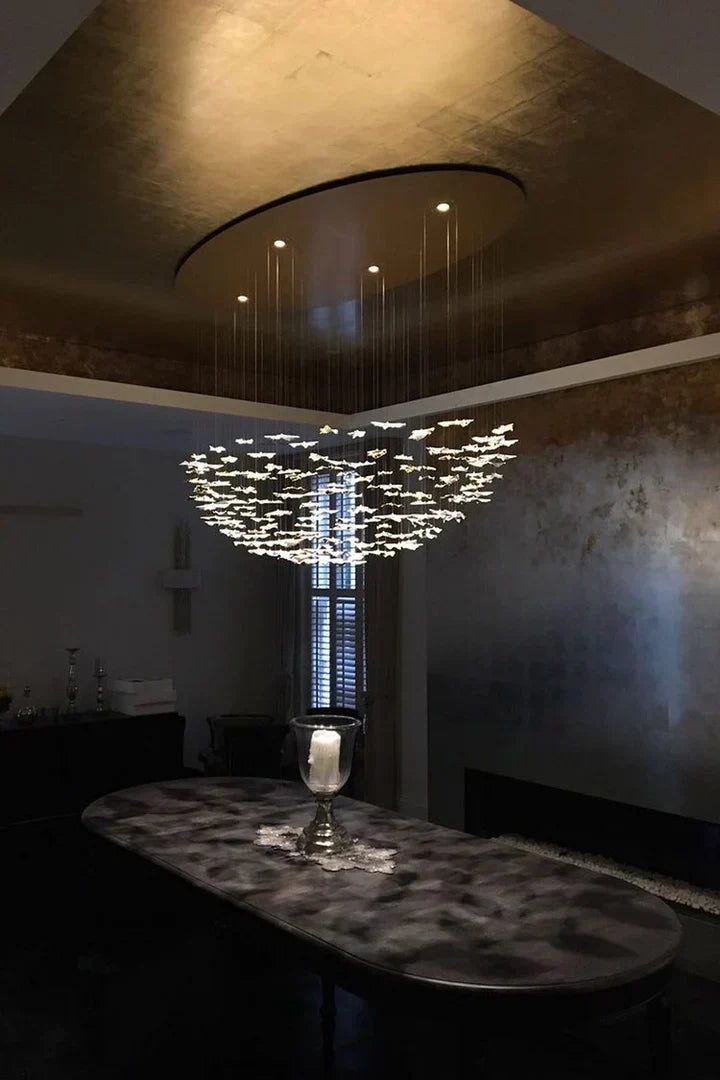 New Postmodern Round / oval 84 / 102 / 170 / 192 Leaves Art Design Chandelier