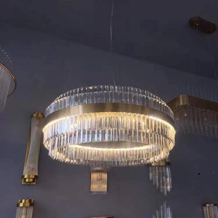 Modern Round Crystal Chandelier for Living Room / bedroom