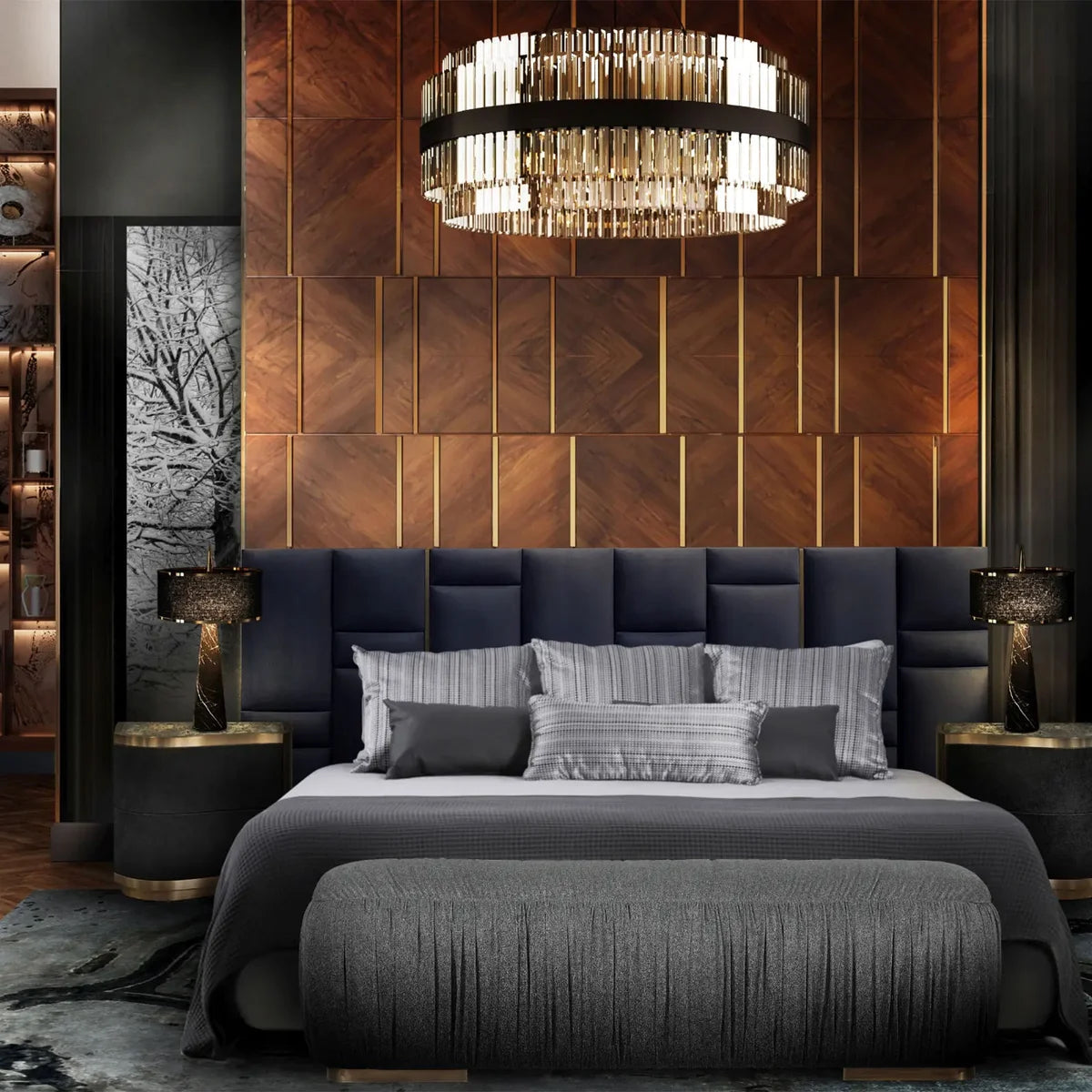Modern Round Crystal Chandelier for Living Room / bedroom
