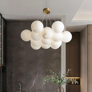 Alabaster Anne Ceiling Pendant 7 / 19 Lights