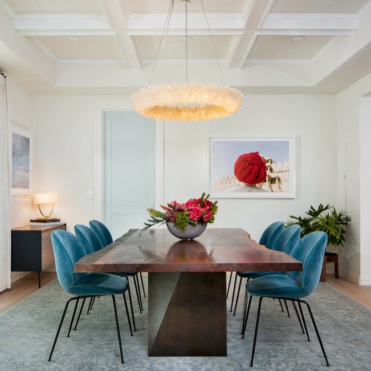 Modern Round / oval / linear / square Natural Crystal Chandelier