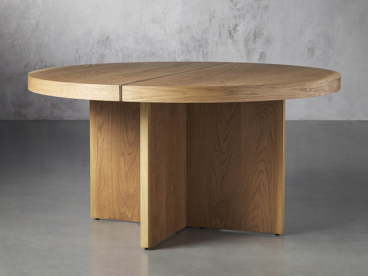 Mihaela 54-InchRound Dining Table in Vin Alb