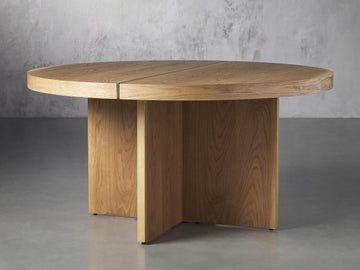 Mihaela 54-InchRound Dining Table in Vin Alb