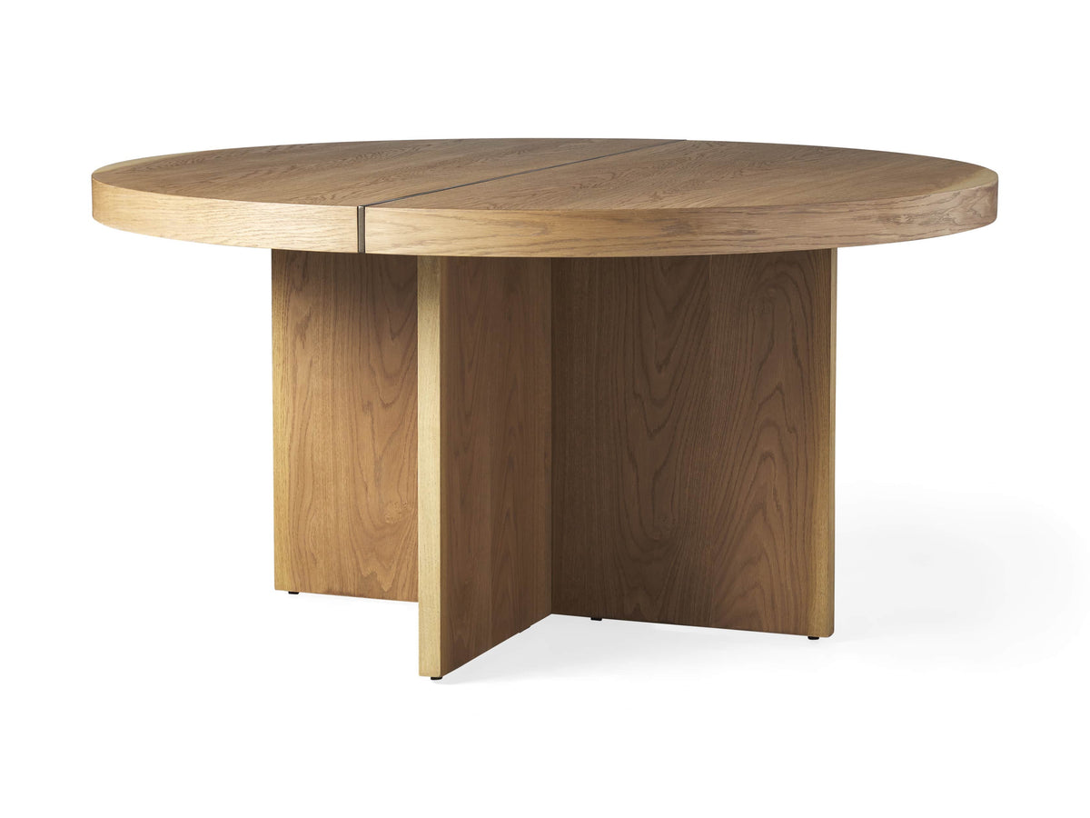 Mihaela 54-InchRound Dining Table in Vin Alb