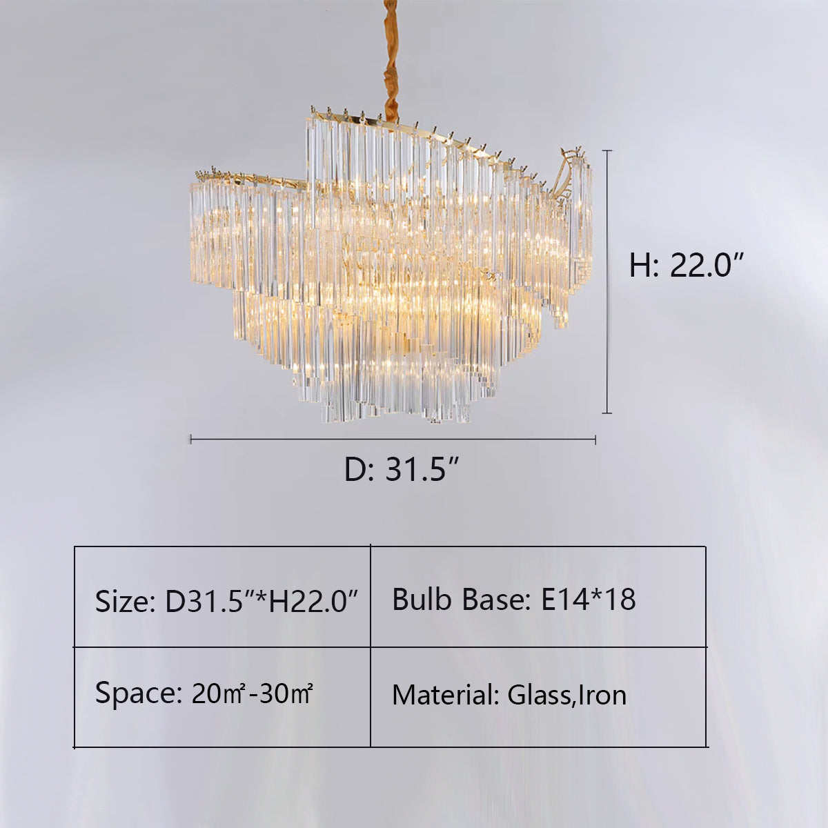 Large Modern Art Spiral Tiers Glass Pendant Chandelier for Living Room / dining Room / entryway