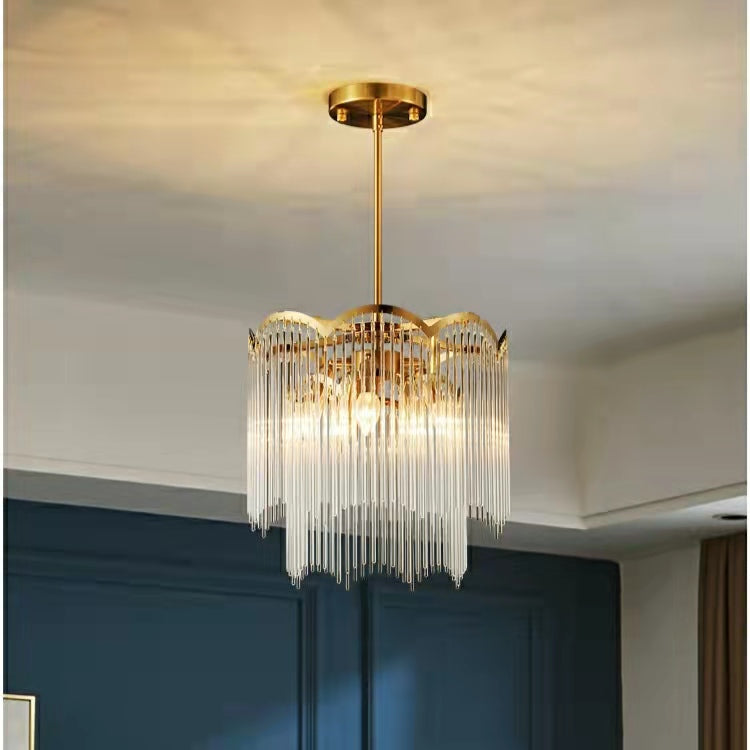 Elegant Lighting Chandelier Linear Crystal Lamp for Living / Dining Room
