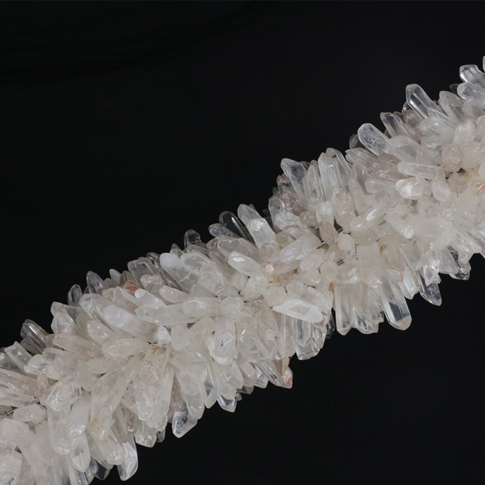 Cervine Linear Geode Quartz Crystal Pendant Light