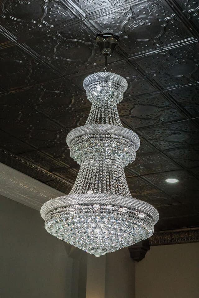 Luxury French Empire Chandelier for Villa Hall Ceiling Three-Layers Crystal Light for Hotel Lobby