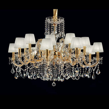 36 Light Gold Large Maria Theresa Chandeliers