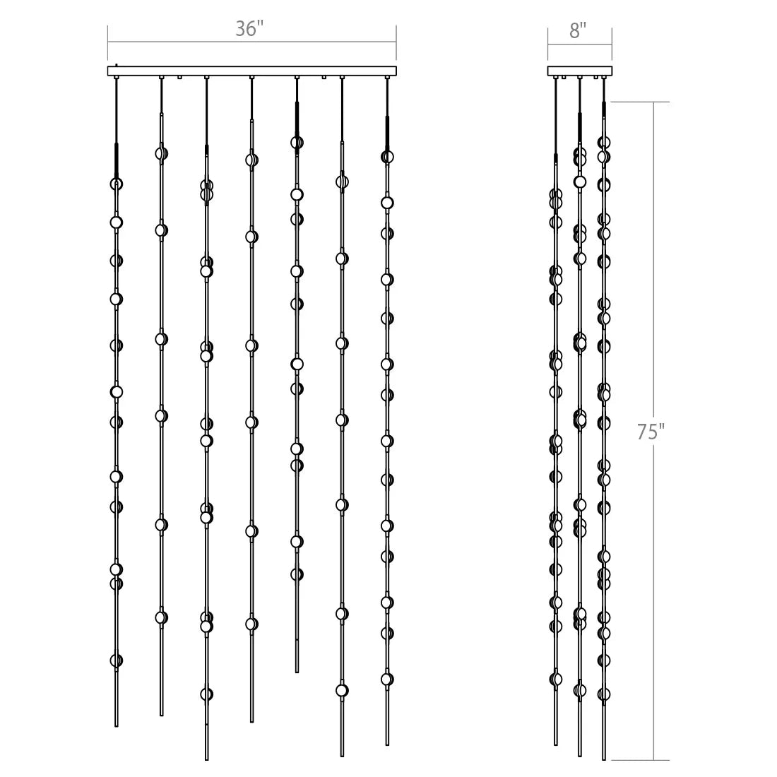 Art Design Creative Constellation Chandelier for Foyer / staircase / high-Ceiling Space