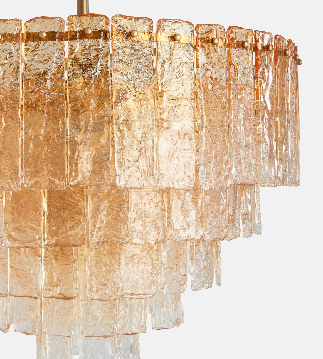 Lydia Glass Chandelier 27-Inchw