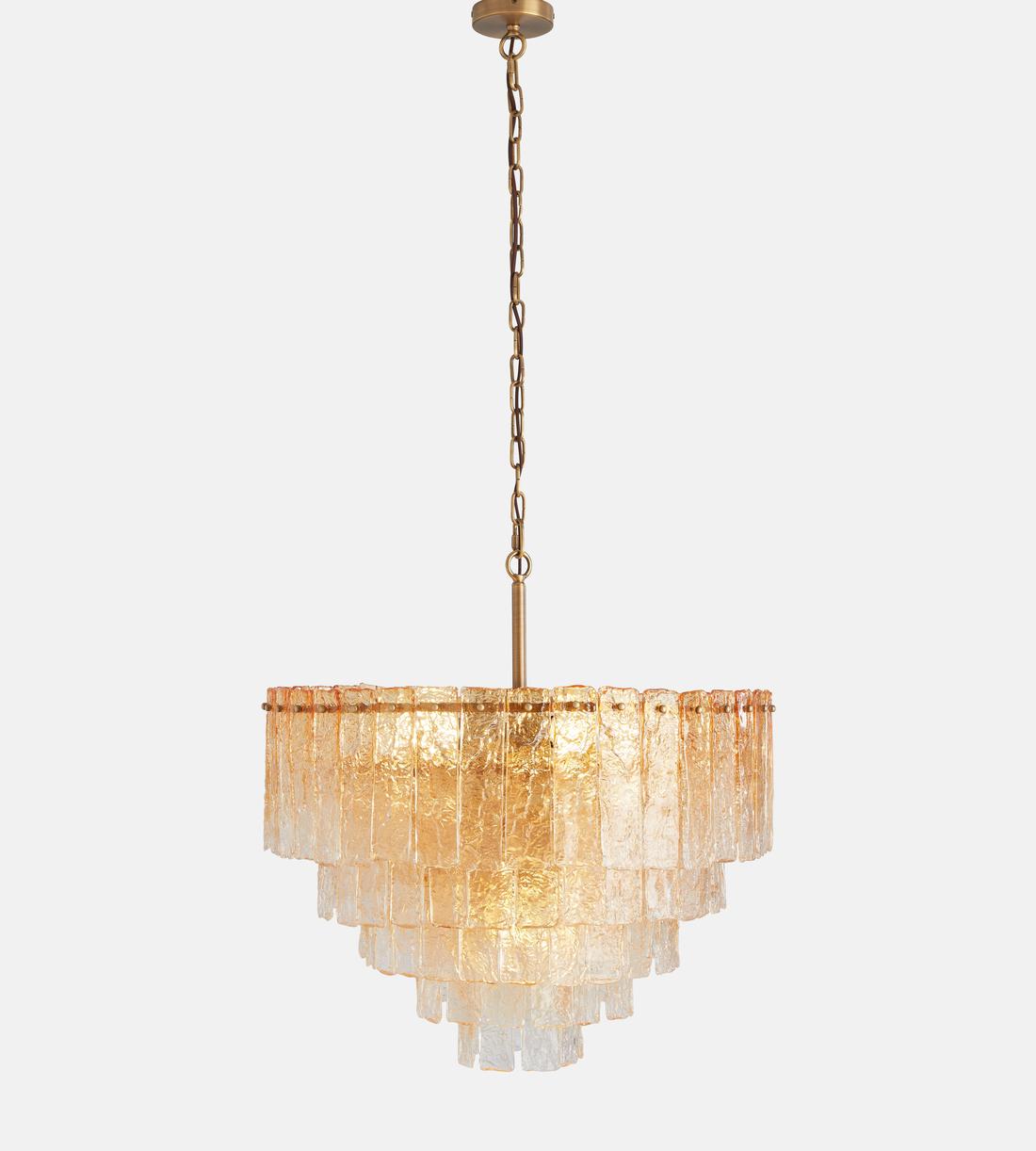 Lydia Glass Chandelier 27-Inchw