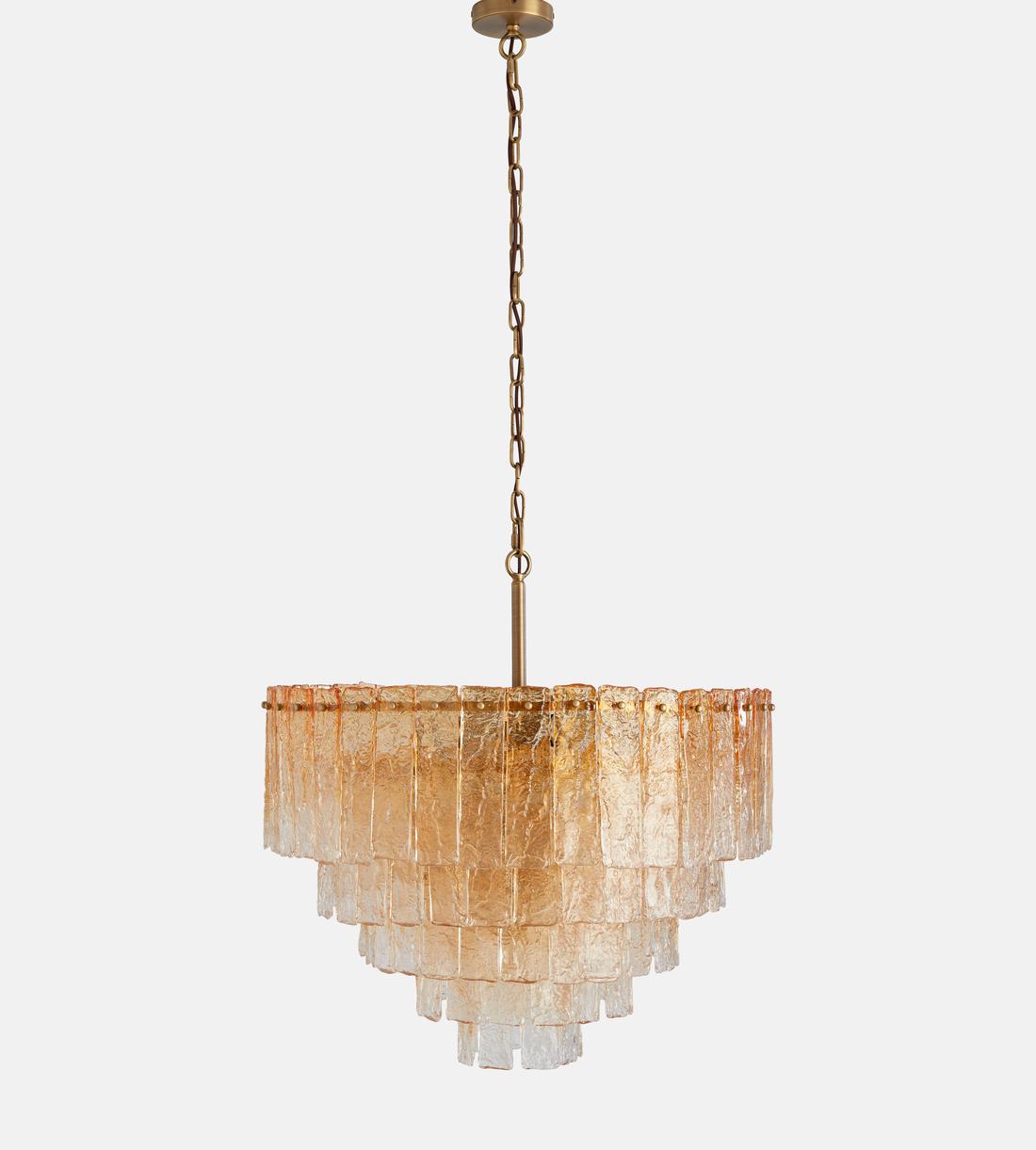 Lydia Glass Chandelier 27-Inchw