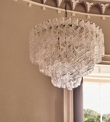 Elodie Glass Chandelier 28-Inchw