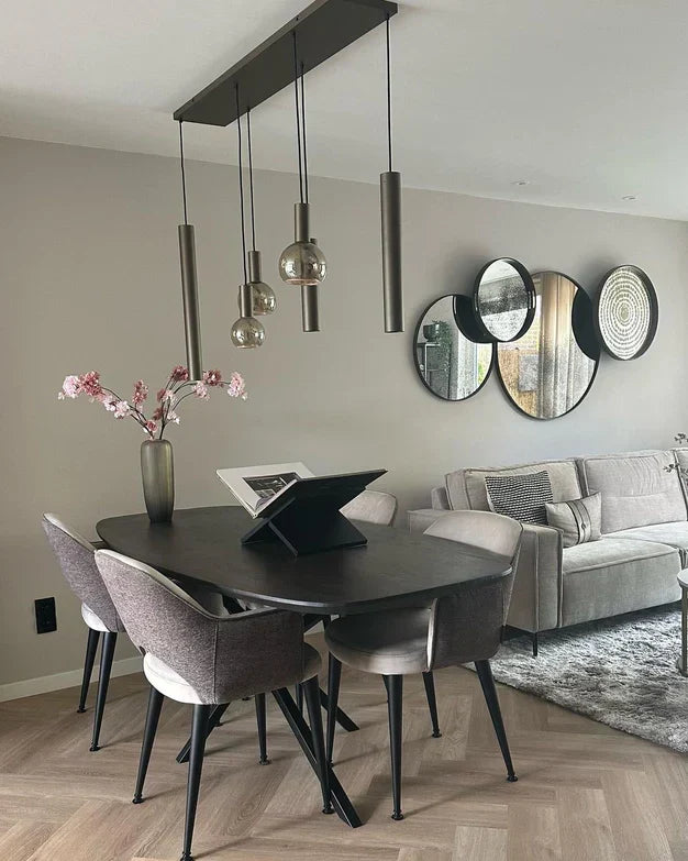 Modern Minimalist 6 / 7-Light Bulbs and Columns Pendant Chandelier for Dining Room