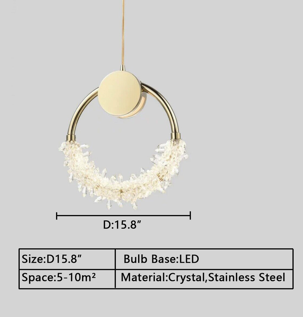 Modern Crystal Butterfly Pendant Light with Gold / chrome Finish Stainless Steel Frame LED