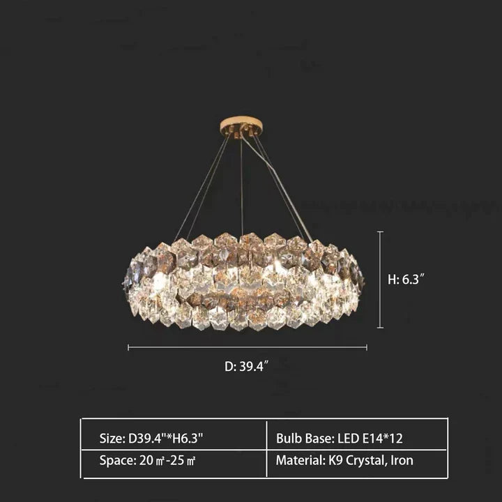 Light Luxury Flower Petal Chandelier Suit for Living / dining Room / Bedroom