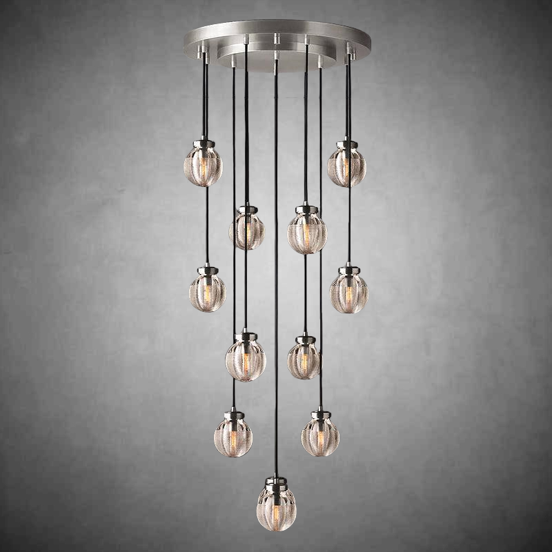Pearls Round Chandelier 22"