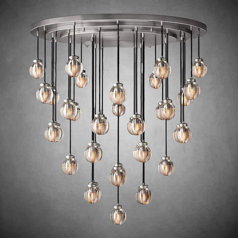 Pearls Round Chandelier 48"